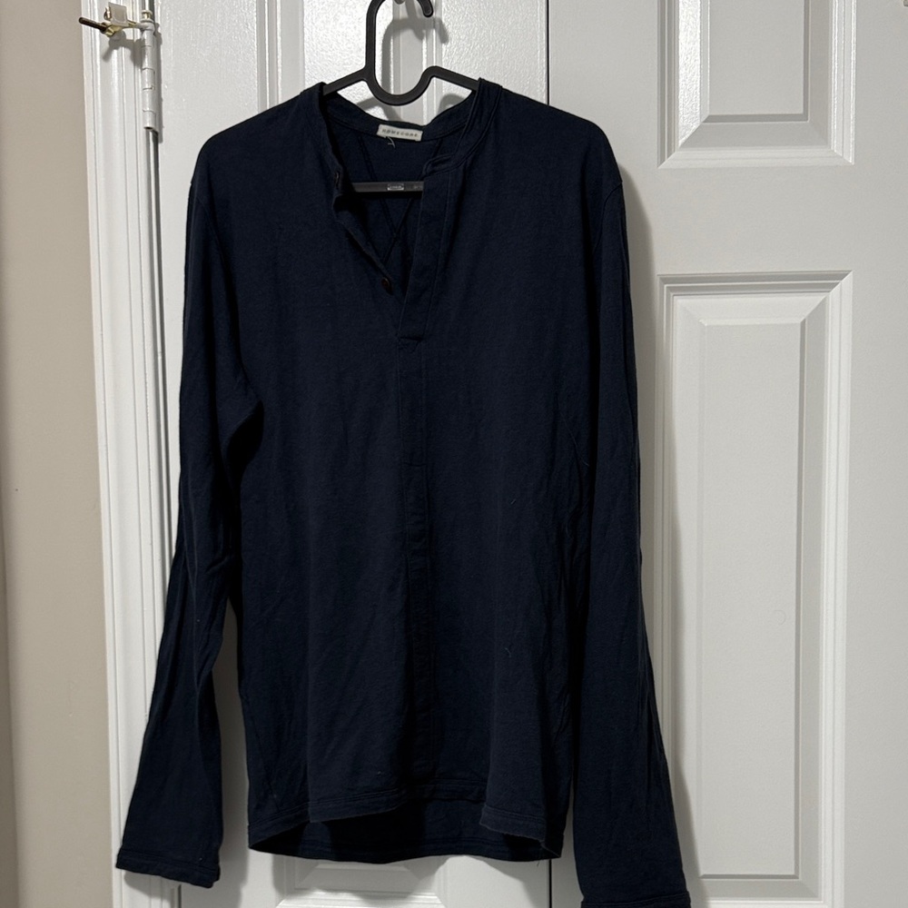 Men's Navy Long Sleeve Shirt